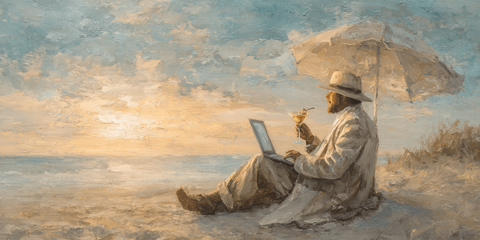 Recruiter on holiday using AI Agents
